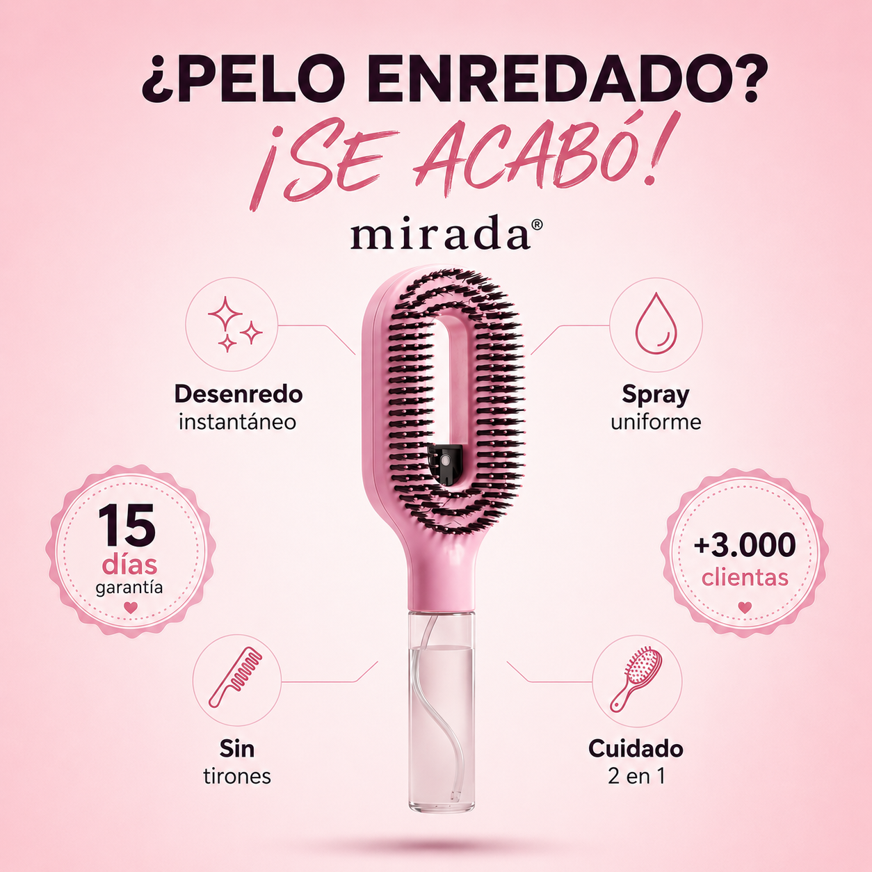Mirada®-Peine con Spray (2en1)